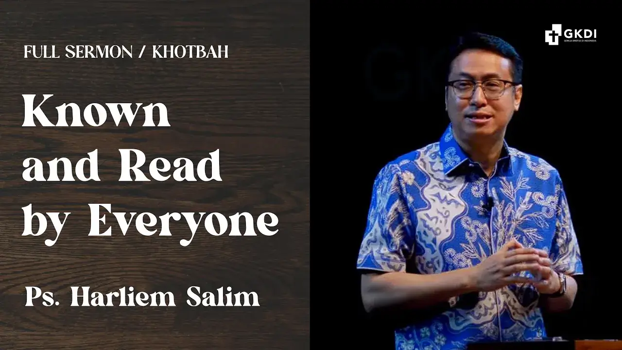thumbnail khotbah harliem - known and read by everyone